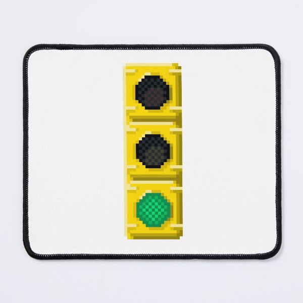 Item preview, Green Traffic Light Pixel Art | Street Theme Design designed and sold by anycolorart.