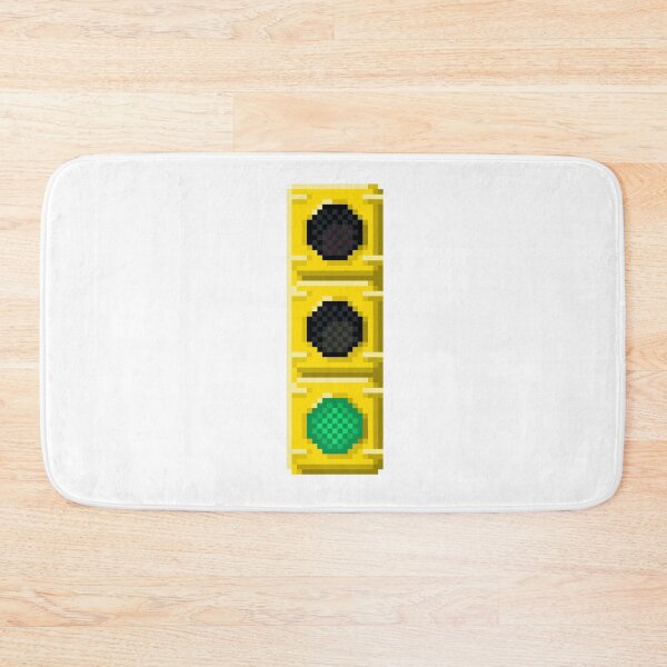 Item preview, Green Traffic Light Pixel Art | Street Theme Design designed and sold by anycolorart.