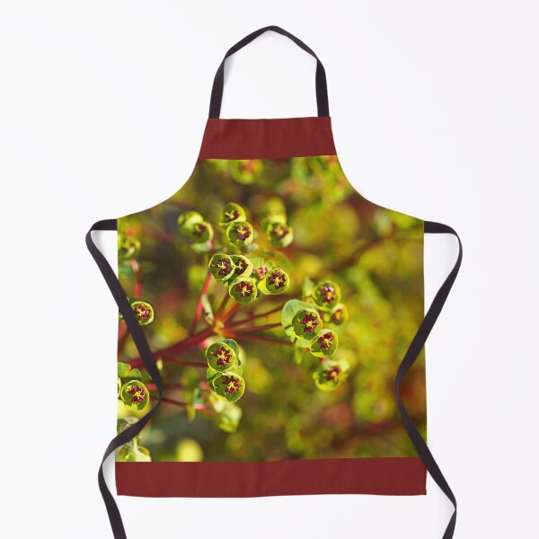 Item preview, Mediterranean Spurge Flowers Green Red  designed and sold by Joy Watson - Natural Light Photography .
