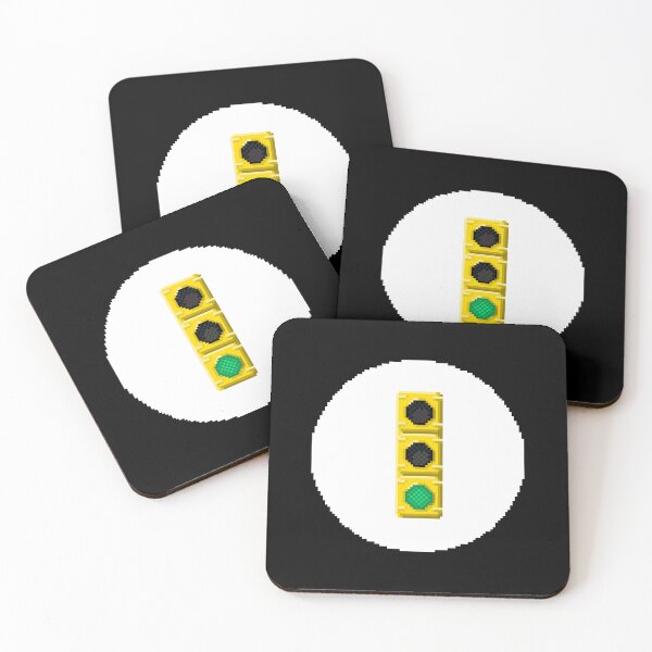 Item preview, Green Traffic Light Pixel Art | Street Theme Design designed and sold by anycolorart.