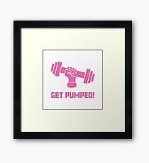 Zarya GET PUMPED! Parody Branding Framed Print