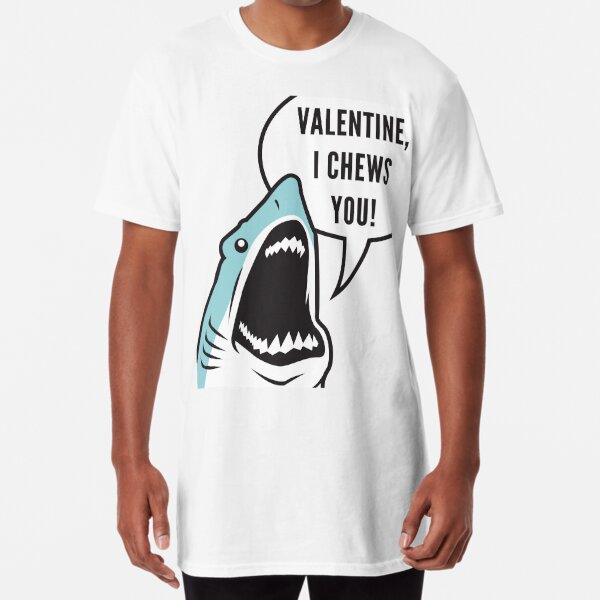 SYMNBLH Hammerhead Shark Is My Valentine. Valentines Day Gift T-Shirt, adult Unisex, Size: Large, Black