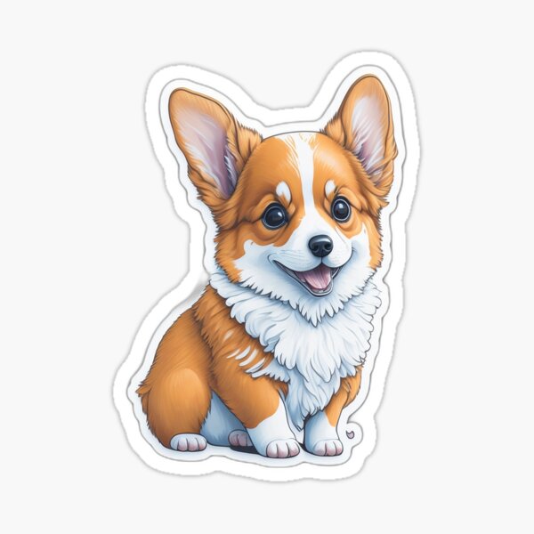 Item preview, Adorable happy corgi designed and sold by FuzzieIntuition.