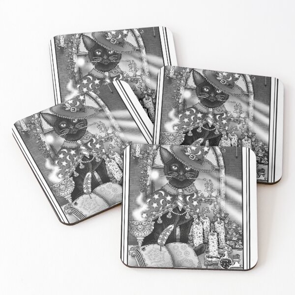 Item preview, The Magician - Black Cat Tarot Card designed and sold by jdimmettart.