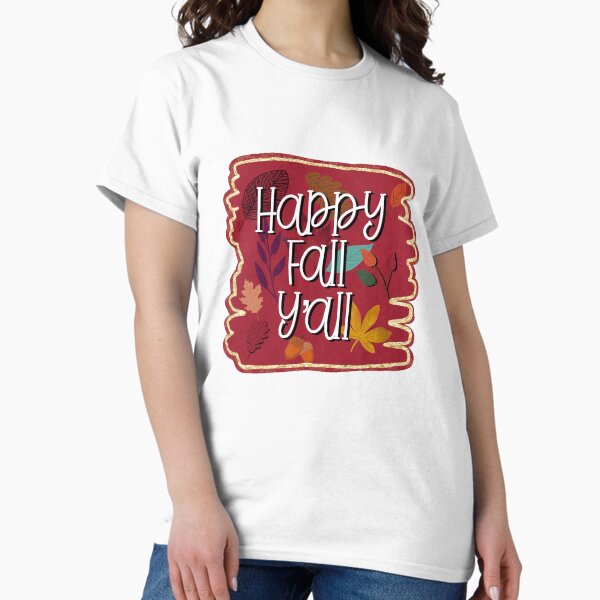 Item preview, Happy Fall Y’all | Fall design | Autumn quote | November design designed and sold by Illuztratesvg.