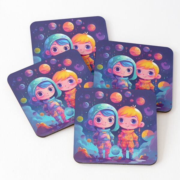 Item preview, You and I in Space - digital art, printable, wall art designed and sold by LeenHaus.