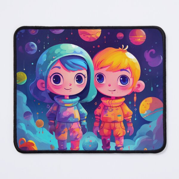 Item preview, You and I in Space - digital art, printable, wall art designed and sold by LeenHaus.