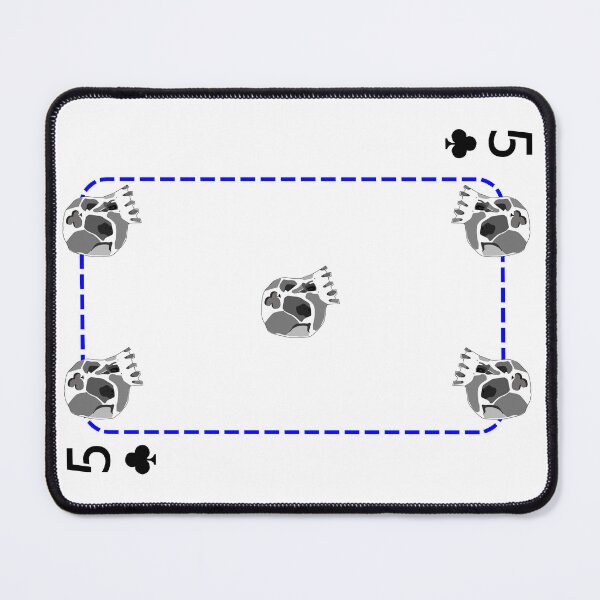 Item preview, 5 of clubs designed and sold by m-yoga-store.