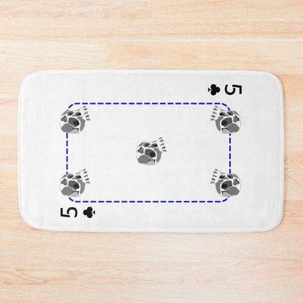 Item preview, 5 of clubs designed and sold by m-yoga-store.