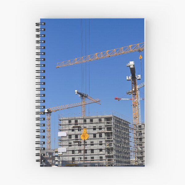 Aperçu de l'œuvre Chantier de construction de nouveaux bâtiments de grues et de machines créée et vendue par goceris.