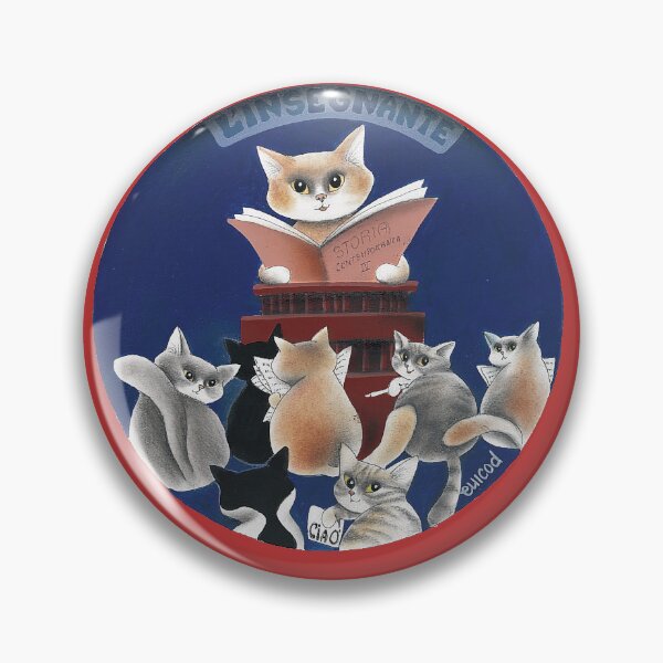 Item preview, The school lesson: Teacher Cat in a class of kitten. For cat lovers designed and sold by gatteria.