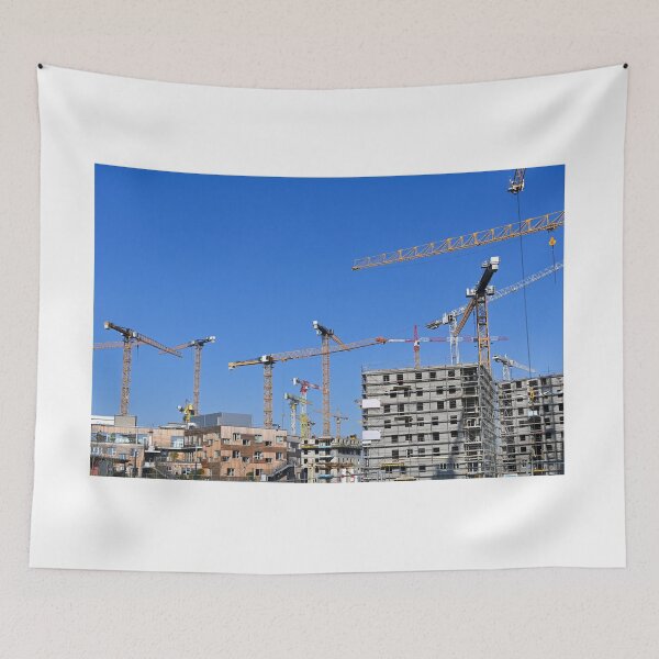 Item preview, Cranes and new buildings construction site industry designed and sold by goceris.