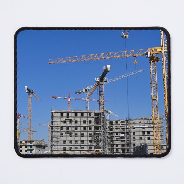Aperçu de l'œuvre Grues et chantier de construction de nouveaux bâtiments créée et vendue par goceris.