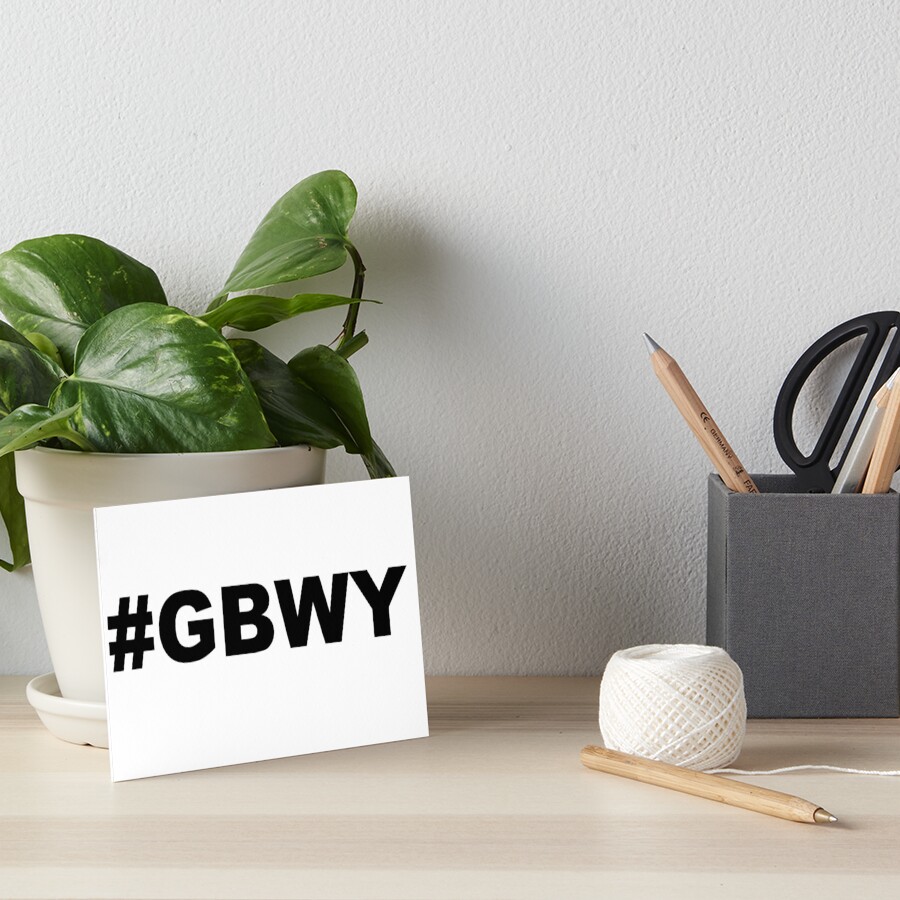 #gbwy Art Board Print