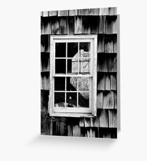 LOOKING THROUGH THE WINDOW Greeting Card