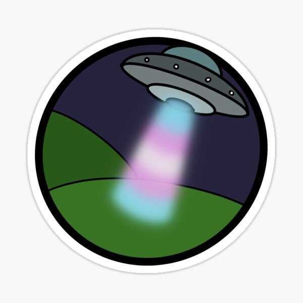 Item preview, Subtle Pride Pins - Aliens - Trans Flag designed and sold by Dangerfield-Art.