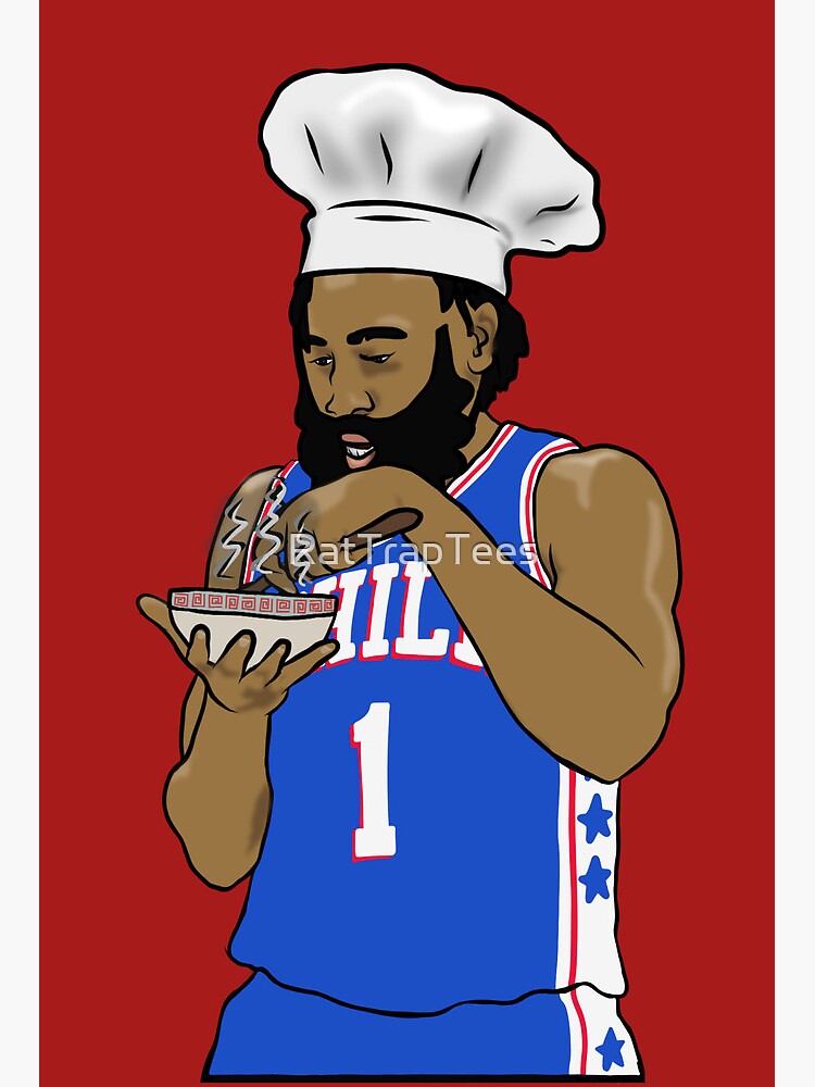 Cooking Adidas Harden Chef James Harden Art Board Print - Main Image