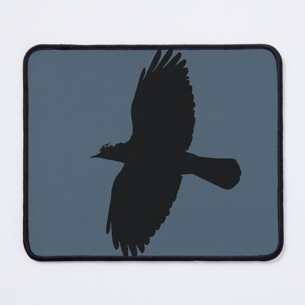 Item preview, Minimalistic Jackdaw In Flight Silhouette designed and sold by taiche.