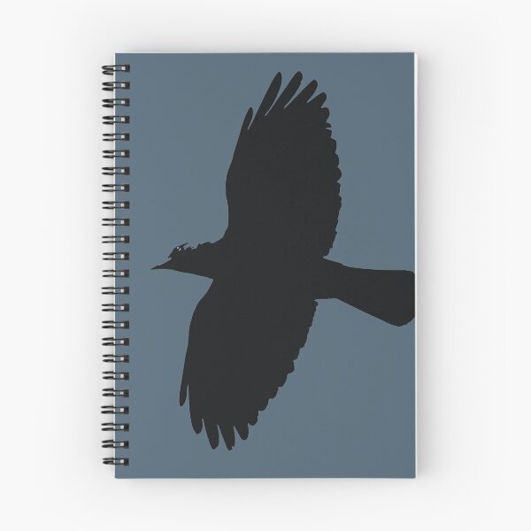 Item preview, Minimalistic Jackdaw In Flight Silhouette designed and sold by taiche.