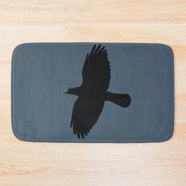 Item preview, Minimalistic Jackdaw In Flight Silhouette designed and sold by taiche.