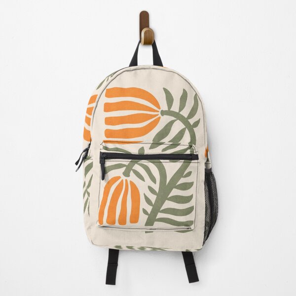 Item preview, Modern flower in retro orange green designed and sold by Miss-Belle.