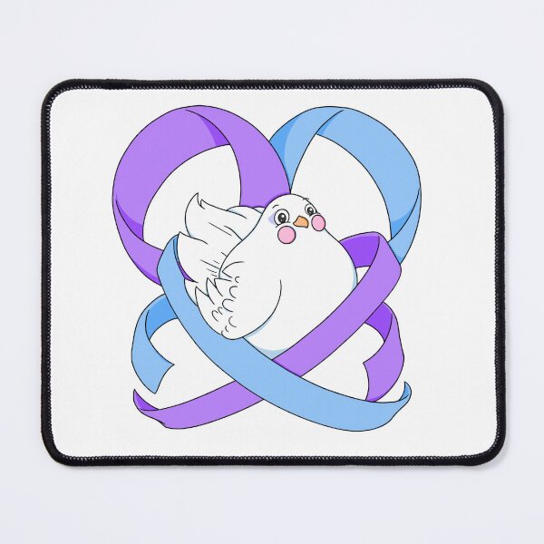 Item preview, Borb with ME + FM Awareness Ribbons designed and sold by operamariposa.