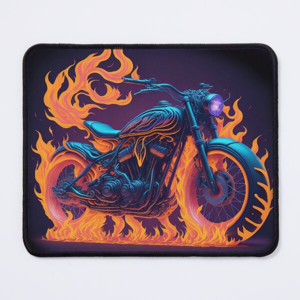 Item preview, Ghost Rider Bike On Flames designed and sold by artist-mac.