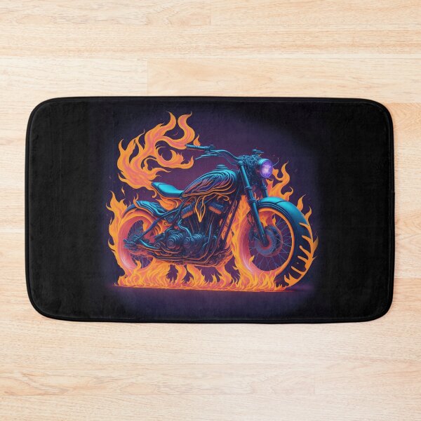 Item preview, Ghost Rider Bike On Flames designed and sold by artist-mac.