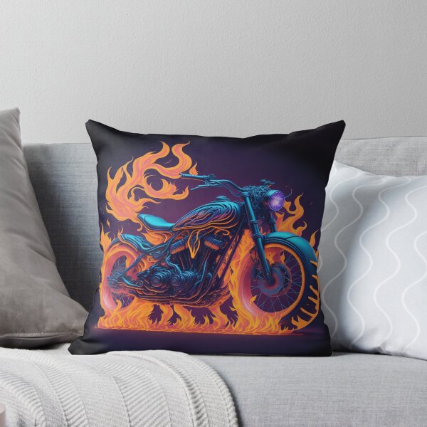 Item preview, Ghost Rider Bike On Flames designed and sold by artist-mac.