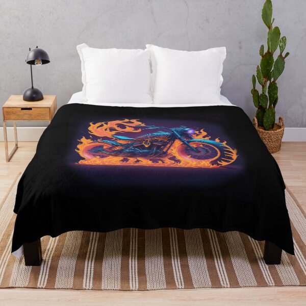 Item preview, Ghost Rider Bike On Flames designed and sold by artist-mac.