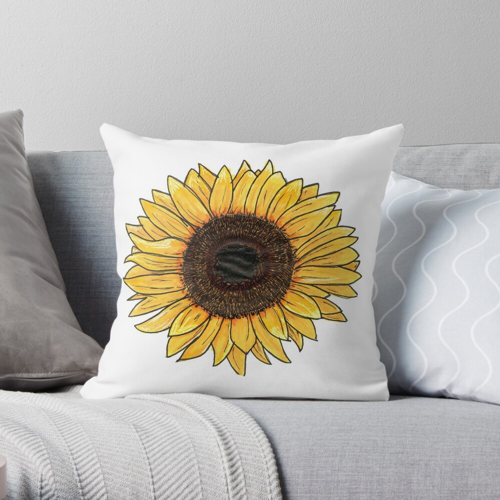 sunflower pillow