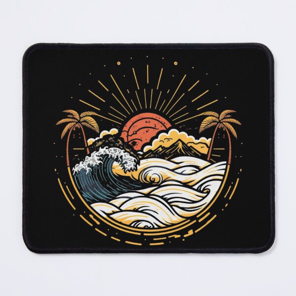 Item preview, Tropical beach with palm trees vector designed and sold by MagicWardrobe.