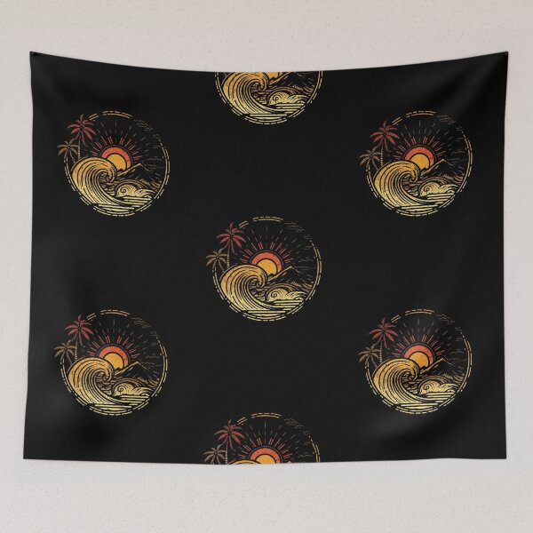 Item preview, Tropical beach with palm trees vector designed and sold by MagicWardrobe.
