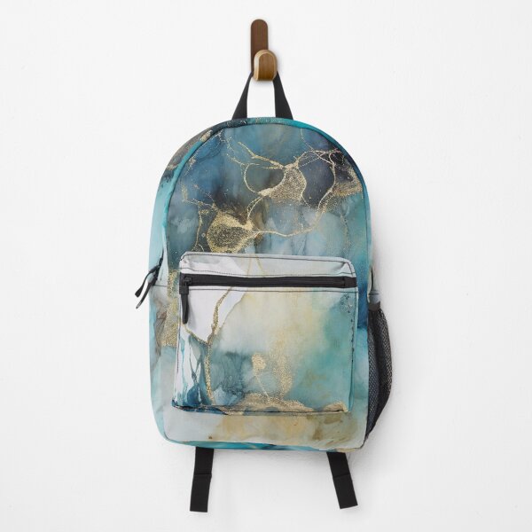 Item preview, Golden Cracks Blue Haze designed and sold by PrintCove.