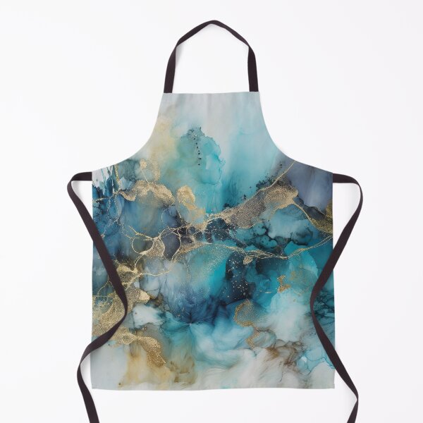 Item preview, Golden Cracks Blue Haze designed and sold by PrintCove.