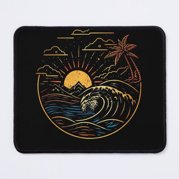 Item preview, Tropical beach with palm trees vector designed and sold by MagicWardrobe.