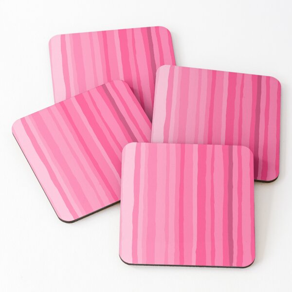Item preview, Pinkshades Serrate Stripes Irregular Vertical Stripe Pattern in Pink Tones designed and sold by kierkegaard.