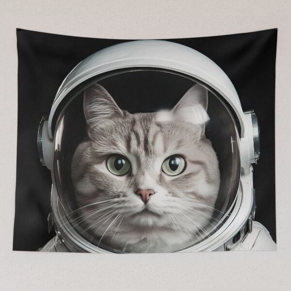 Item preview, Mika, the fearless Astro Cat - Apollo 11 Mission designed and sold by Pixelboys.