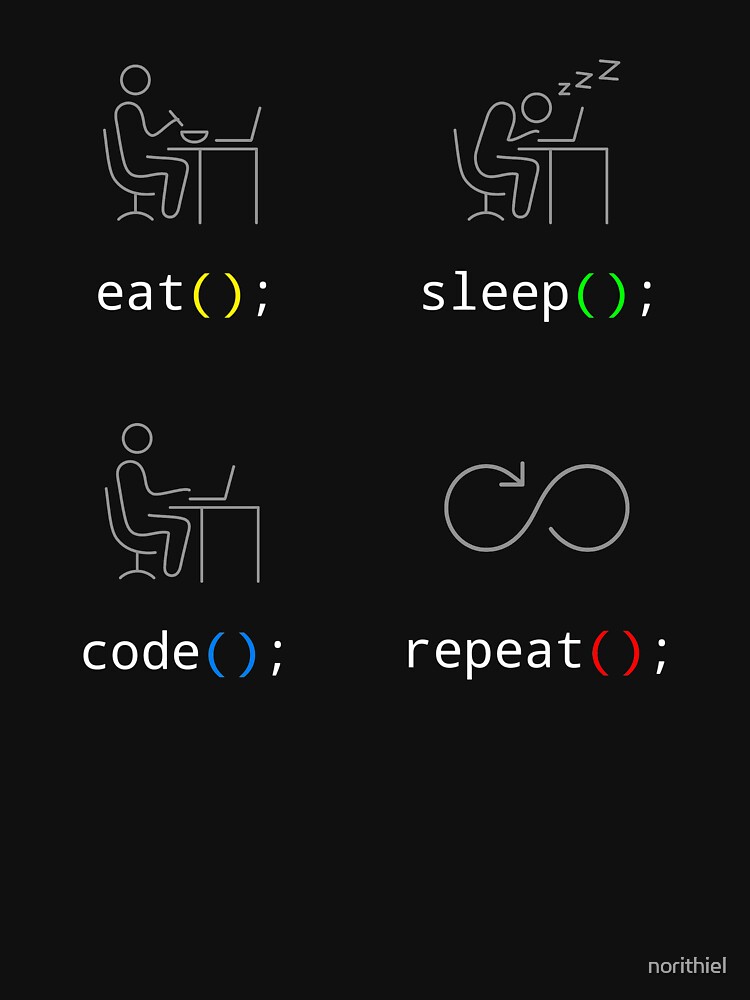 Eat Sleep Code Repeat by norithiel