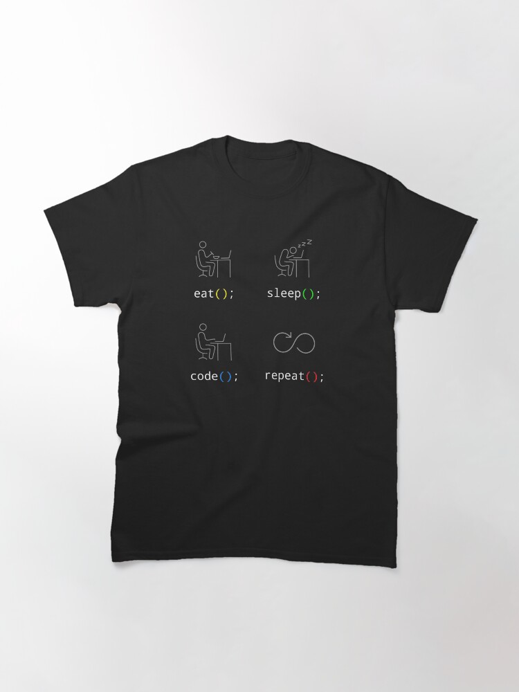 eat sleep code repeat t shirt