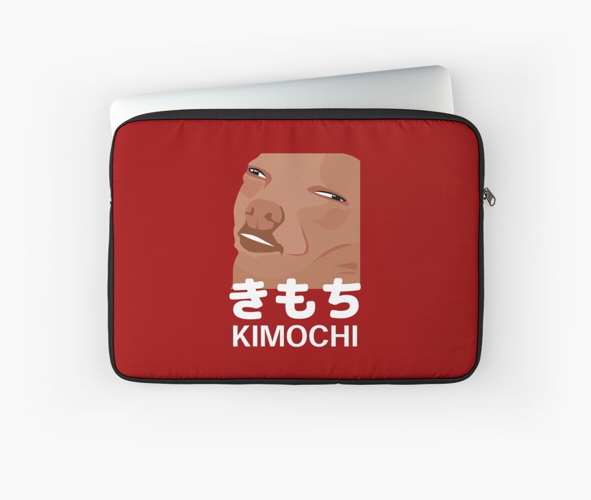 Kimochi Japanese Meme Anime Tshirt For Otaku Laptop Sleeves By