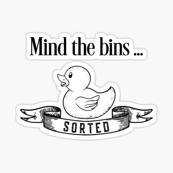 Never trust the bins (DI Adams books) Sticker