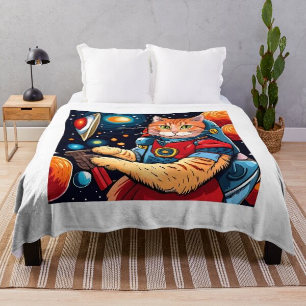 Artikelvorschau, Cosmonaut cat on the background of the planet Mars. Vector illustration. entworfen und verkauft von LooperSDart.