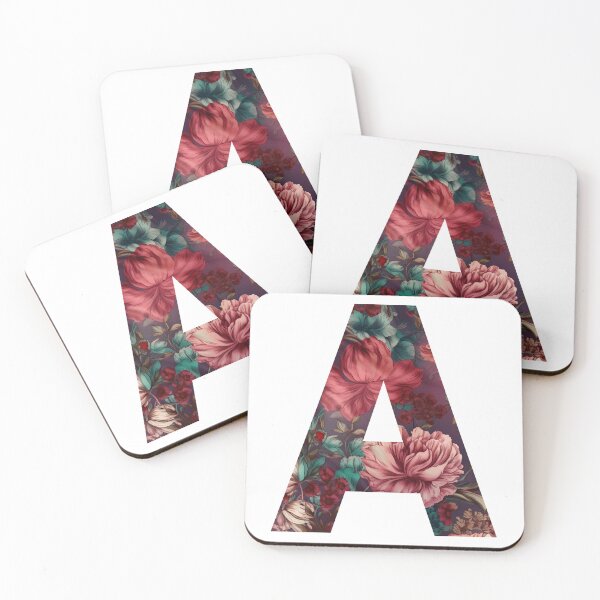 Item preview, Letter A Bold Floral Pattern Sticker Best Seller designed and sold by AdiRemba.