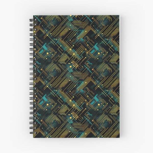 Item preview, Futuristic Circuit Board Pattern designed and sold by semioddfinds.