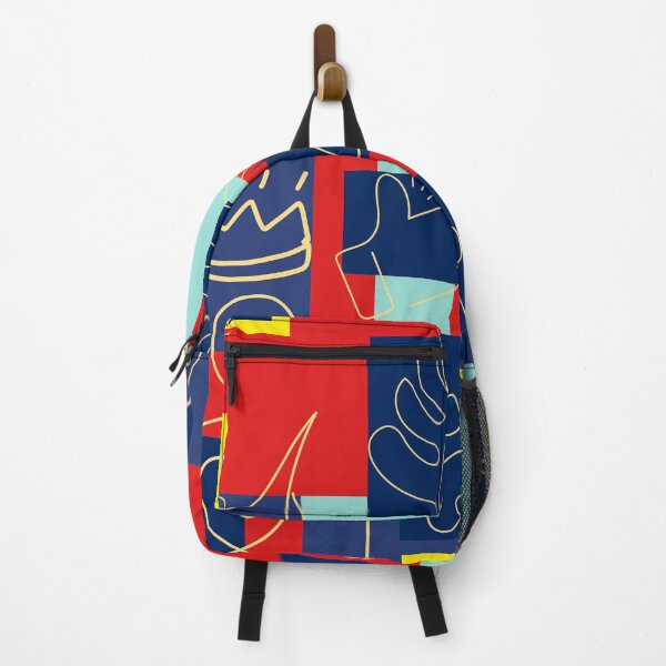Item preview, Daddy's Style: Navy and Red Squared Abstract Art designed and sold by mendobreaker1.