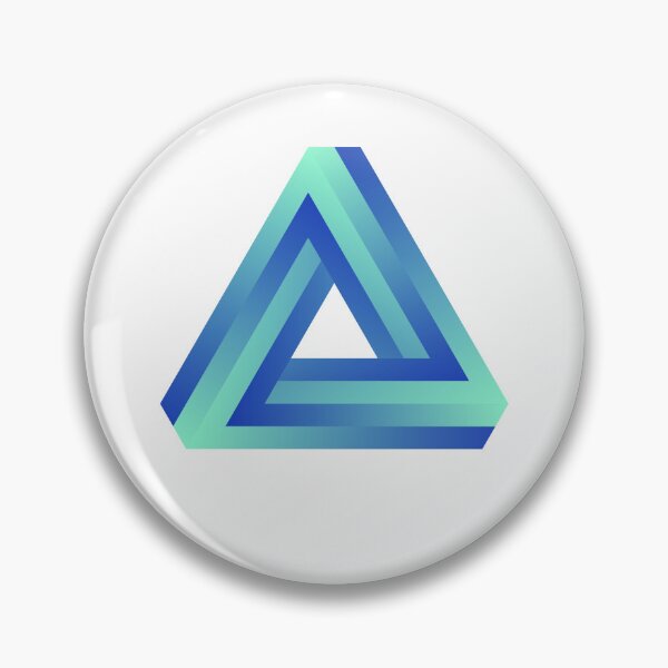 Item preview, Impossible Triangle In Blue & Cyan Gradients designed and sold by gamboling.