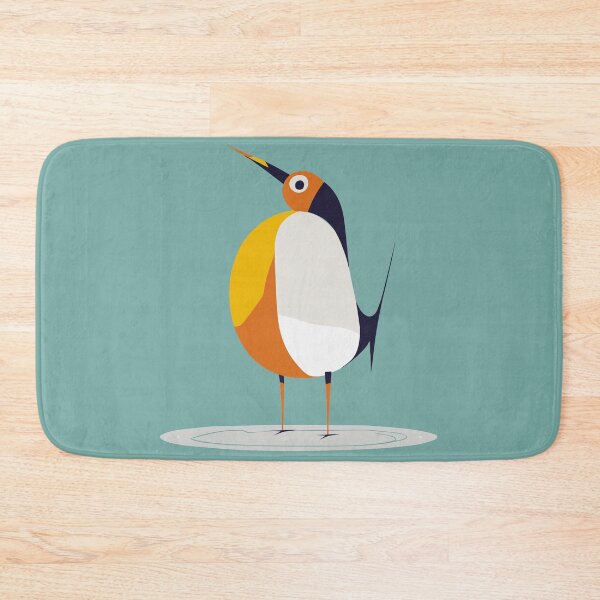 Item preview, Geometric Funny Bird with Orange Belly designed and sold by KOTOdesign.