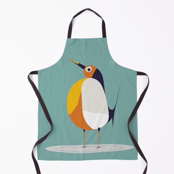 Item preview, Geometric Funny Bird with Orange Belly designed and sold by KOTOdesign.