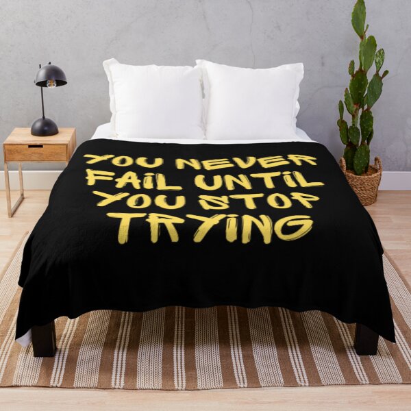 Item preview, You never fail until you stop trying  designed and sold by TeePassion.